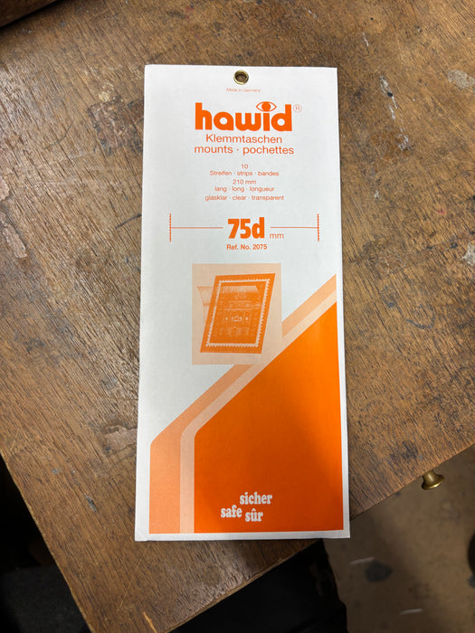 Hawid Stamp Mount H75d-C 210x75 Clear