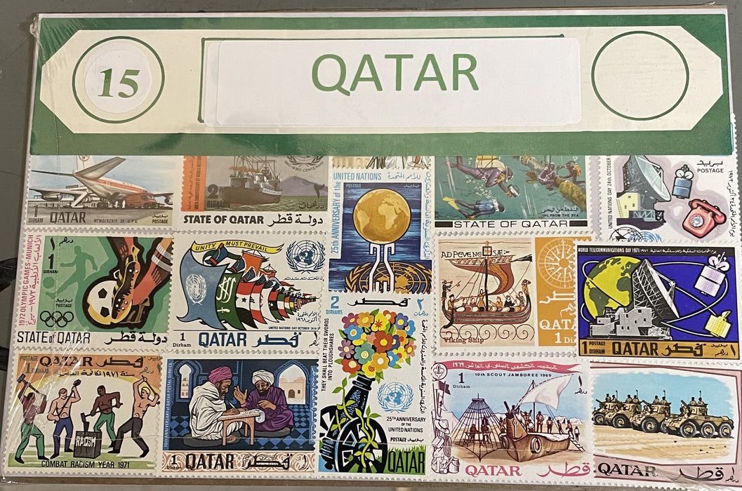 Qatar Stamp Packet