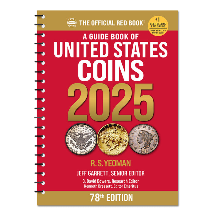 2025 Whitman Spiral Redbook - A Guide Book of United States Coins
