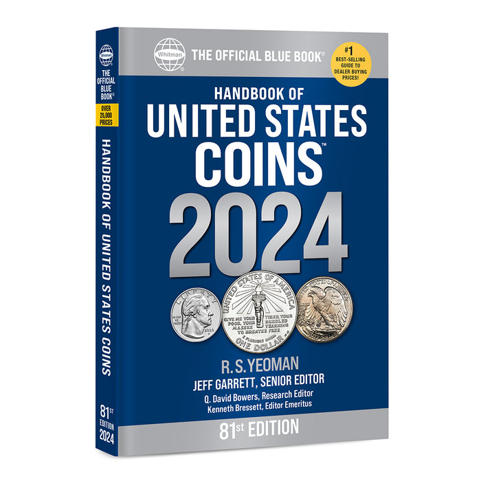 The Official Blue Book : Handbook of U.S. Coins 2024 Soft Cover Whitman Book