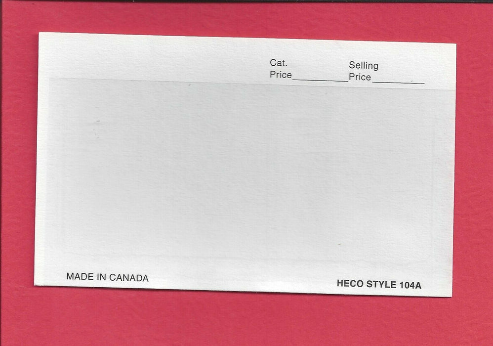 Heco 104A 5" x 3.25" Approval Cards Quantity 1000