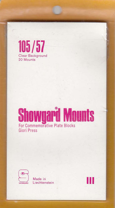 Showgard Stamp Mount 105/57 Clear