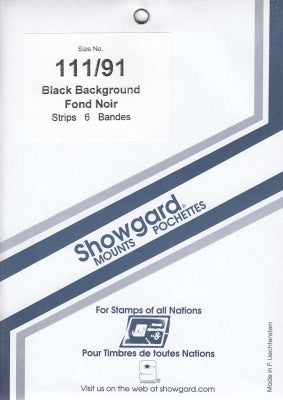 Showgard Stamp Mount 111/91 Black