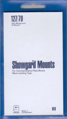 Showgard Stamp Mount 127/70 Black