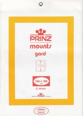 Prinz Stamp Mount 148 x 196 Blocks & Sheetlets Black