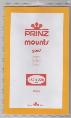 Prinz Stamp Mount 152 x 228 Blocks & Sheetlets Black