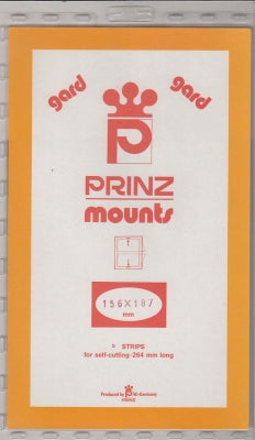 Prinz Stamp Mount 156 x 187 Blocks & Sheetlets Clear