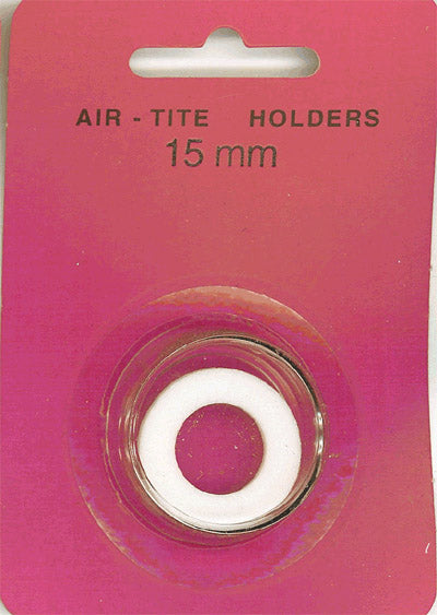 15mm Air-Tite Coin Capsule White Ring
