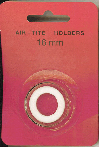 16mm Air-Tite Coin Capsule White Ring