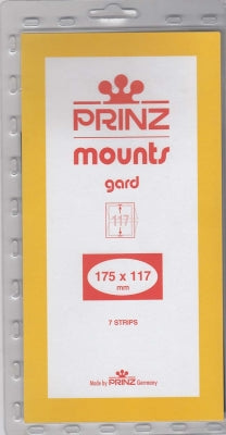 Prinz Stamp Mount 175 x 117 Blocks & Sheetlets Clear