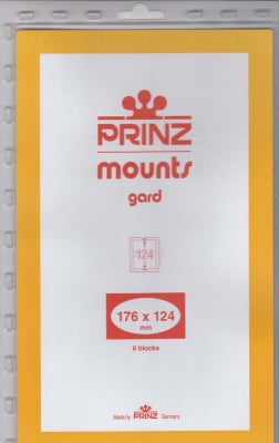 Prinz Stamp  Mount 176 x 124 Blocks & Sheetlets Clear