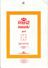 Prinz Stamp Mount 185 x 151 Blocks & Sheetlets Black