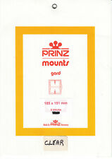 Prinz Stamp Mount 185 x 151 Blocks & Sheetlets Clear