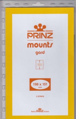 Prinz Stamp Mount 198 x 151 Blocks & Sheetlets Black