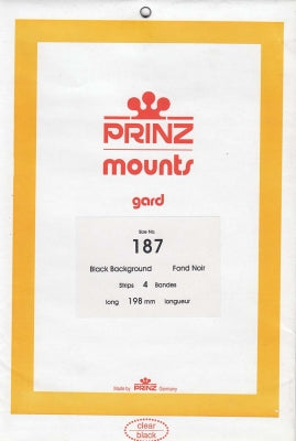 Prinz Stamp Mount 198 x 187 Blocks & Sheetlets Black