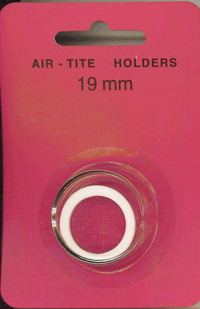 19mm Air-Tite Coin Capsule White Ring