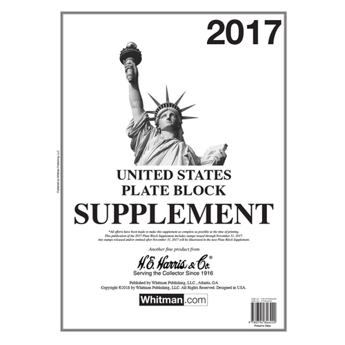 Liberty Plate Block 2017 Harris Supplements