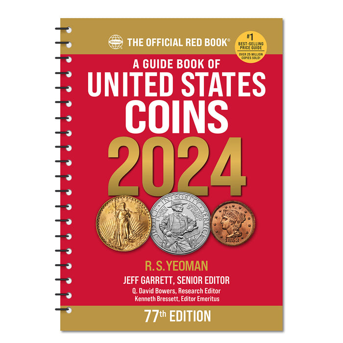 2024 Whitman Spiral Redbook - A Guide Book of United States Coins