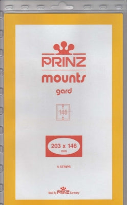 Prinz Stamp Mount 203 x 146 Blocks & Sheetlets Clear