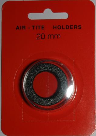 20mm Air-Tite Coin Capsule Black Ring