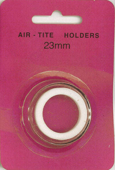 23mm Air-Tite Coin Capsule White Ring