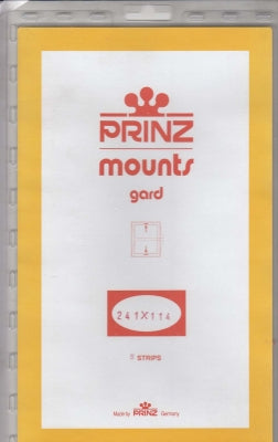 Prinz Stamp Mount 241 x 114 Blocks & Sheetlets Clear