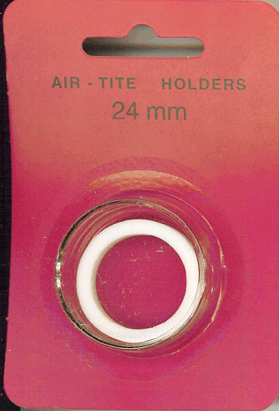 24mm Air-Tite Coin Capsule White Ring