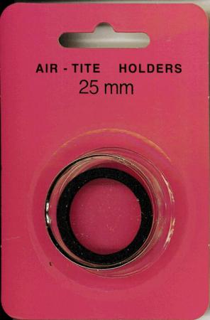 25mm Air-Tite Coin Capsule Black Ring