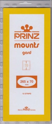 Prinz Stamp Mount 70 265 x 70 mm Strips & Panes Black