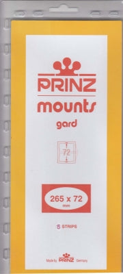 Prinz Stamp Mount 72 265 x 72 mm Strips & Panes Black