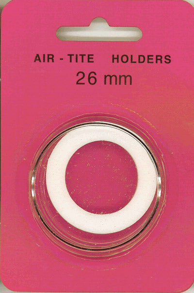 26mm Air-Tite Coin Capsule White Ring