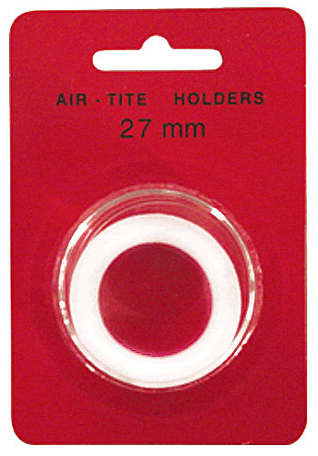 27mm Air-Tite Coin Capsule White Ring