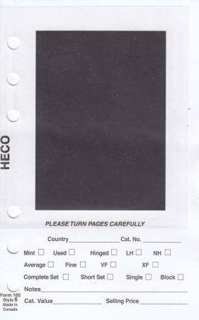 Heco #6 Stamp Sales Sheets (500 Qty)