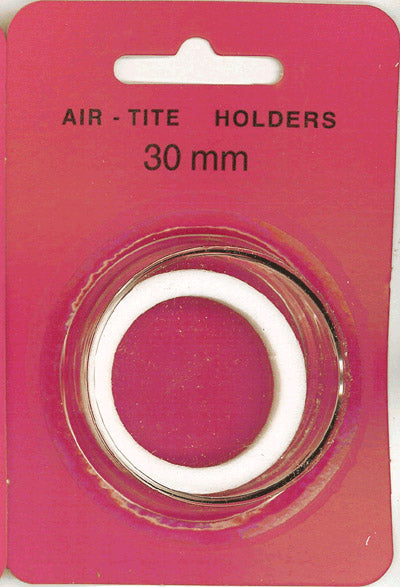 30mm Air-Tite Coin Capsule White Ring