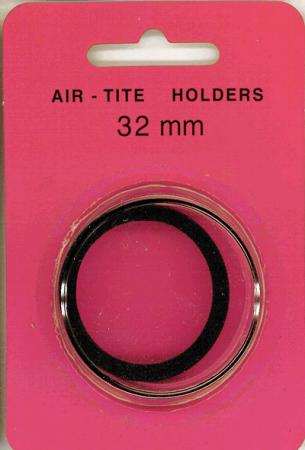 32mm Air-Tite Coin Capsule Black Ring