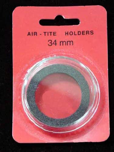 34mm Air-Tite Coin Capsule Black Ring