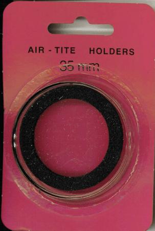 35mm Air-Tite Coin Capsule Black Ring