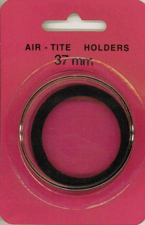 37mm Air-Tite Coin Capsule Black Ring