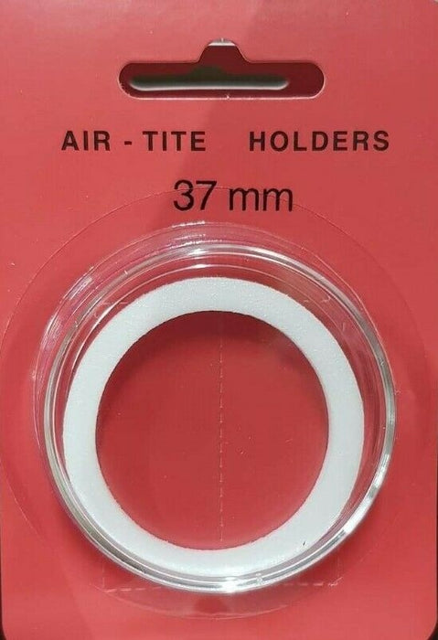 37mm Air-Tite Coin Capsule White Ring