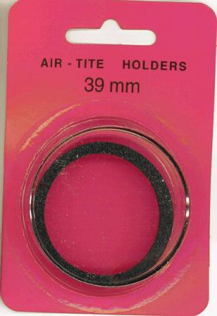 39mm Air-Tite Coin Capsule Black Ring