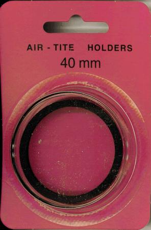 40mm Air-Tite Coin Capsule Black Ring