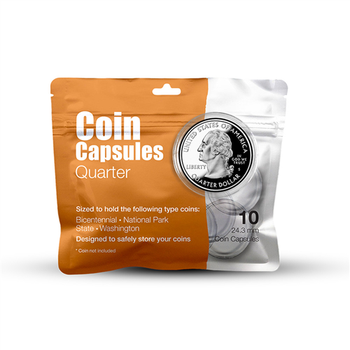 Quarter - 24.3mm Whitman Coin Capsules