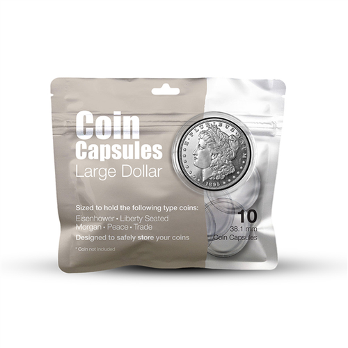 Large Dollar - 38.1mm Whitman Coin Capsules