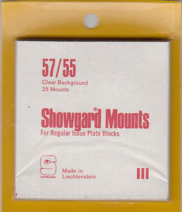 Showgard Stamp Mount 57/55 Clear