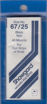 Showgard Stamp Mount 67/25 Black