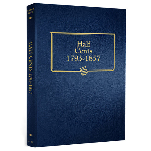 9109 - Half Cents, 1793-1857 Whitman Album