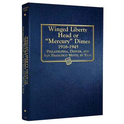 9118 - Mercury Dimes, 1916-1945 Whitman Album