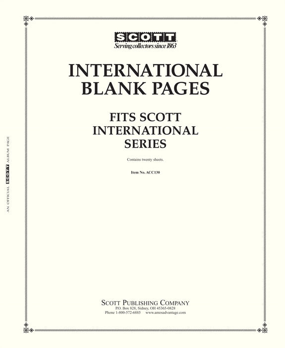 International Blank Pages Scott