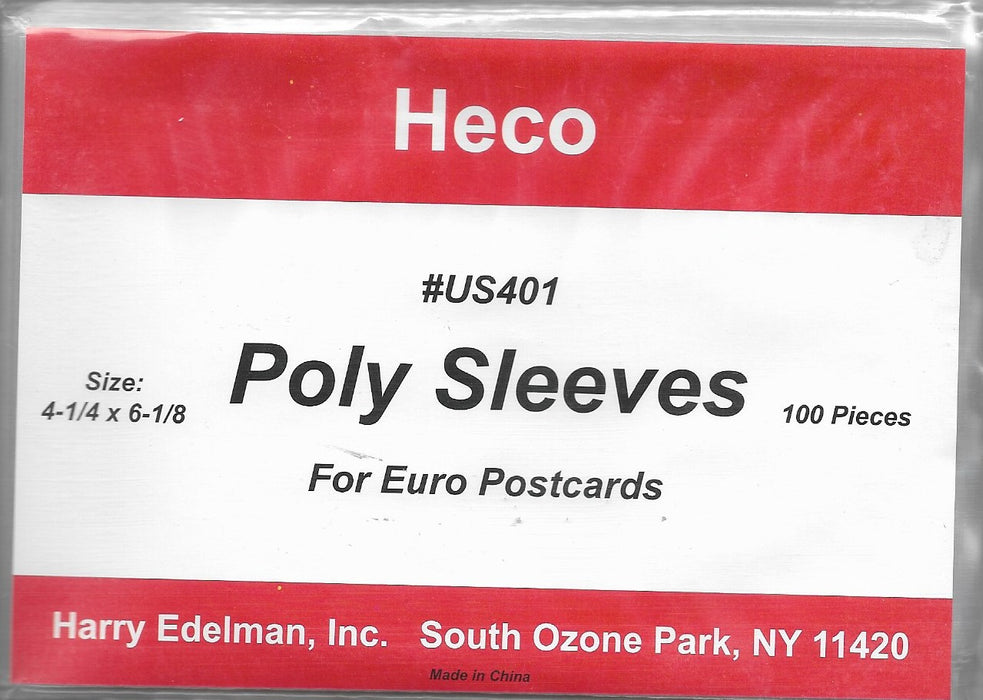 Heco #401 Poly Sleeves (100 Qty)
