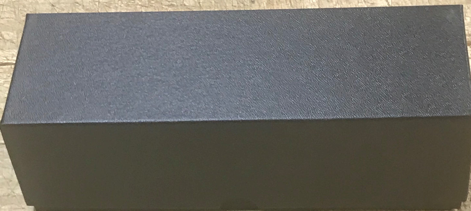 8" 2.5 x 2.5 Black Cardboard Single Row Storage Box